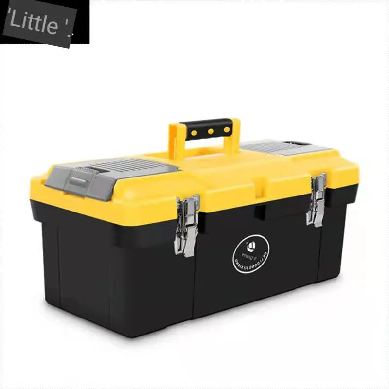Best Quality Black and Yellow Exquisite and Practical Plastic Toolbox for Hardware Tools Supplies