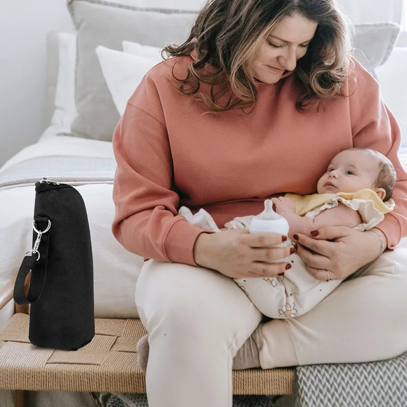 Baby Bottle Cooler Tote Bags, Insulated Breast milk Cooler Bag, Nursing Bottle Cooler Warmer Bag for Nursing Mom Daycare Travel.