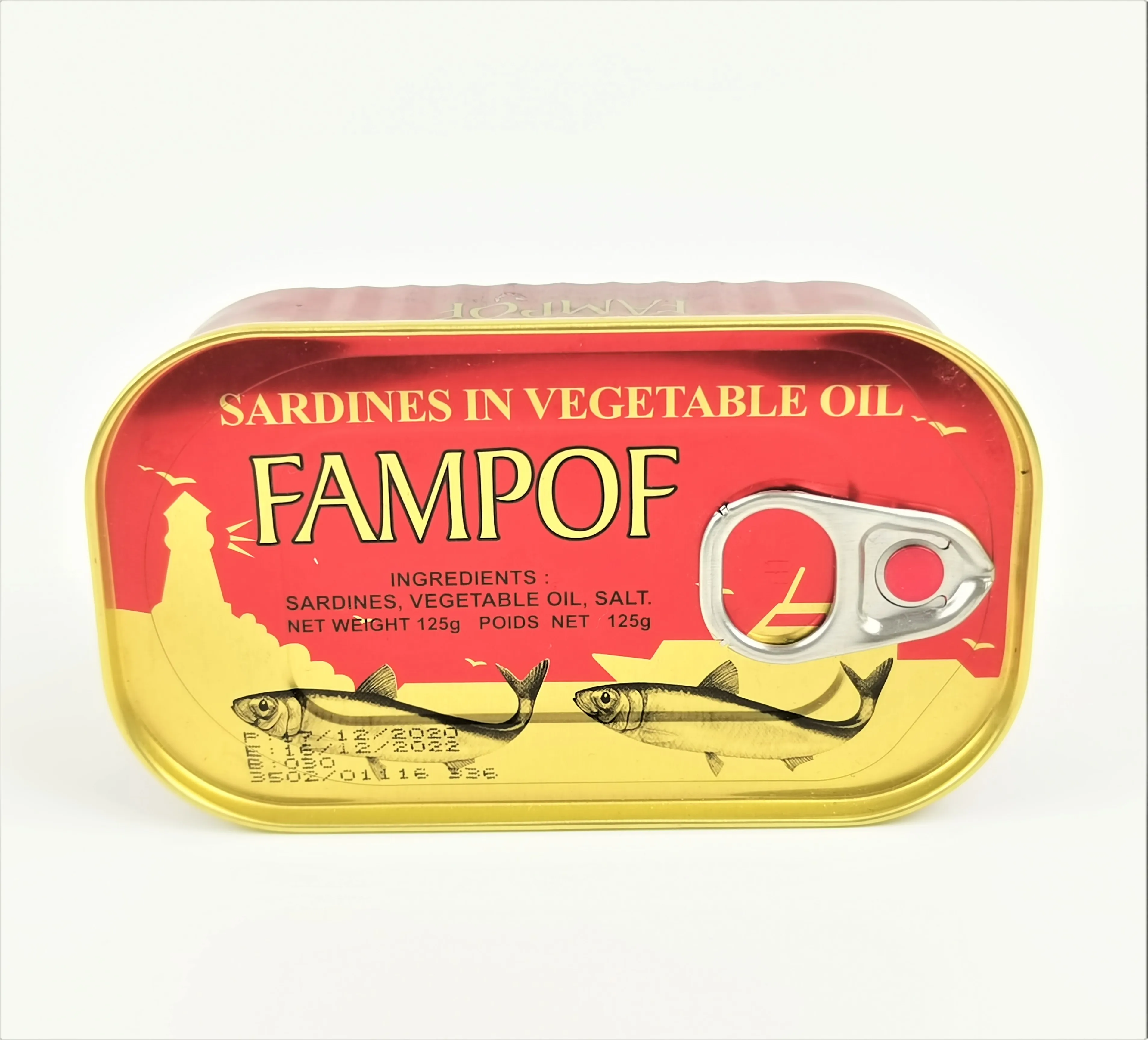 Delicious Canned Food Fish Sardine in 100% Vegetable Oil From China