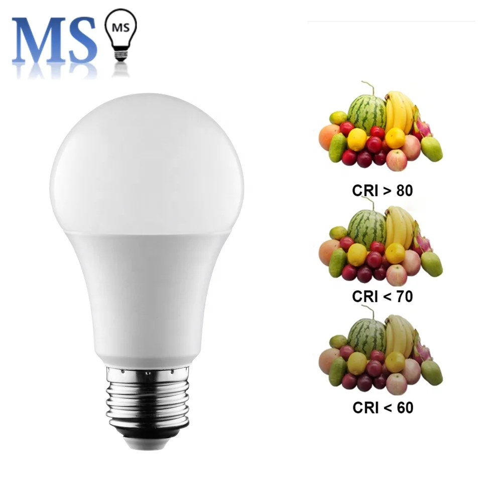 Factory Whole Sale E27 Aluminum 5w 7w 9w 12w 220v SMD3535 Chip Led A Shape Light Bulb For Living Room