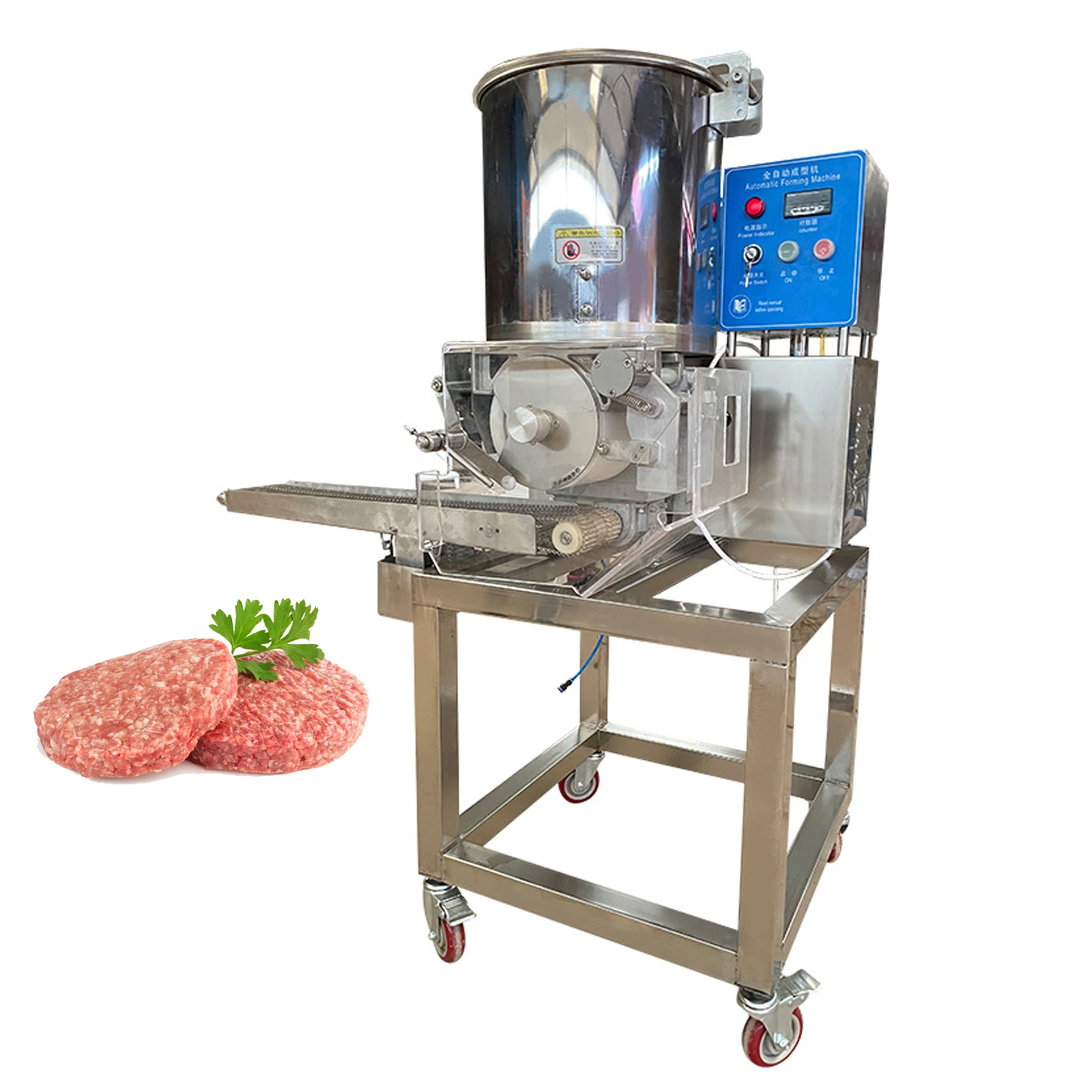 Automatic Commercial Burger Patty Making Machine / Forming / Hamburger Maker For Sale