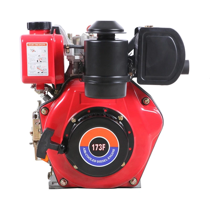 10Hp  Air Cooled Diesel Engine 186FA Single Cylinder Max Power