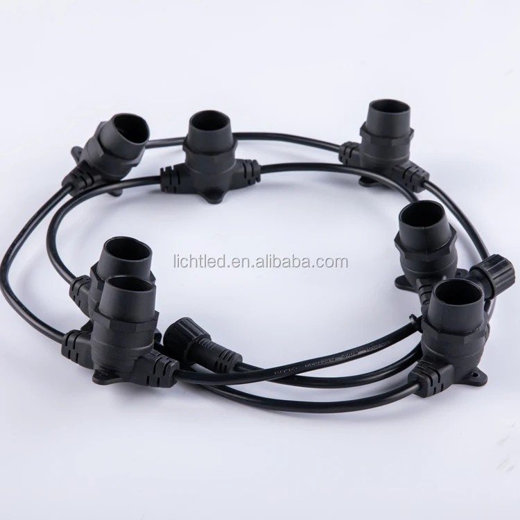 
VDE HO5VV-F 2x1.5 Outdoor Indoor 12ft 24ft 36ft decorative String Lights with UK and EU Plug 