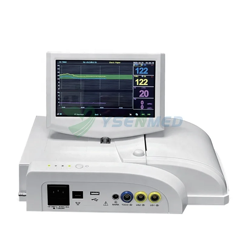 YSFM-G6C Ysenmed Portable cardiotocograph / fetal monitor hospital wireless fetal monitor machine OB ctg fetal monitor price
