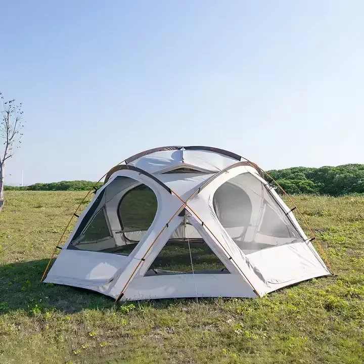 High Quality Large Space Multi-face Ventilation Outdoor Portable Tents Sunscreen and Rainproof Canopy Dome Tent