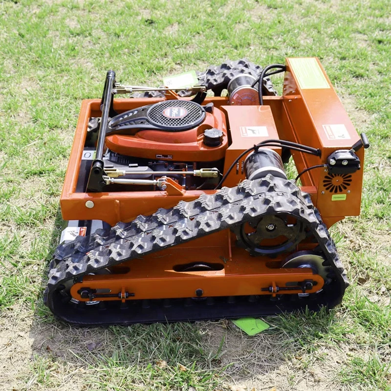 Chinese Automatic Remote Controller rc Radio Control Robot Hillslope Grass Gas Lawn Mowers Mulcher Gasoline