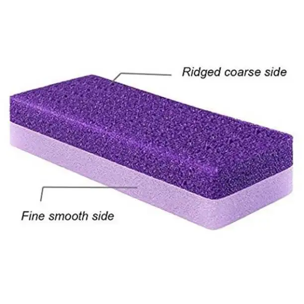 2 1 Wholesale Disposable Pedicure Tools Double Callus Remover Foot Scrubber PU Pumice Stone Foot File Effective Cleaning Feet