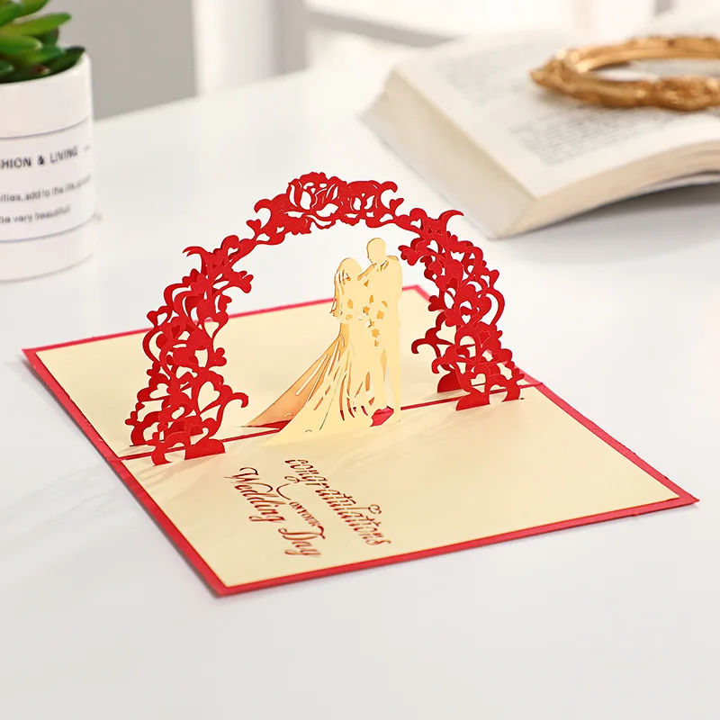 Ко-апельсиновые открытки ко Дню Святого Валентина оптом объемные открытки 3d открытка для свадьбы поздравительные открытки ко Дню Святого Валентина