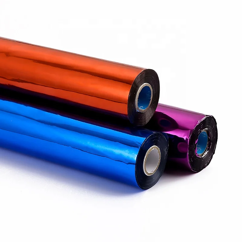 Common Hot Paper Shattered Glass Silver Holographic Metalized Plastic Green Stamping Foil