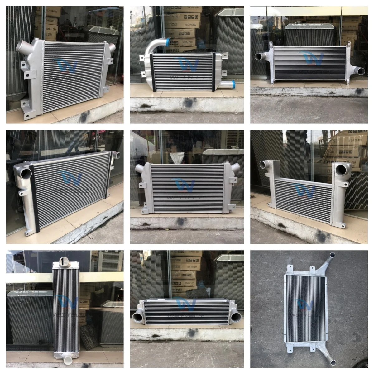 High-quality industrial machinery accessories Komatsu PC200-7/210-7 LC 6738-61-4110 excavator radiator intercooler radiator