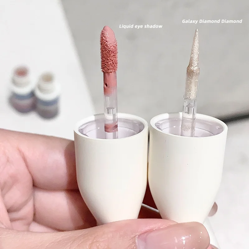 Private Label High Pigment Long Lasting Vegan Face Makeup HighLight Eyeshadow Natural 6 Colors Brightening Liquid Eyeshadow
