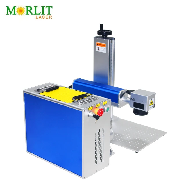 Portable 20w Fiber Laser Marking Machine  Max source 2.5D 3D 100 JPT engraving machine