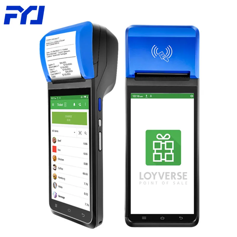 Pos FYJ-F1 5.5'/5.99' 3G+16G All in One Mobile Pos Supermarket Cash Machine Payment Terminal 4G Handheld Mobile Pos Terminal