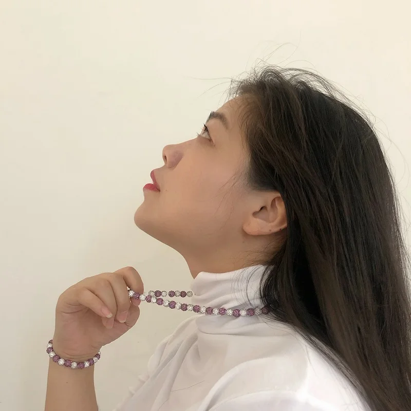 2024 new design fashion women accessories non tarnish clay beads necklace bracelet luxury jewelry sets for women