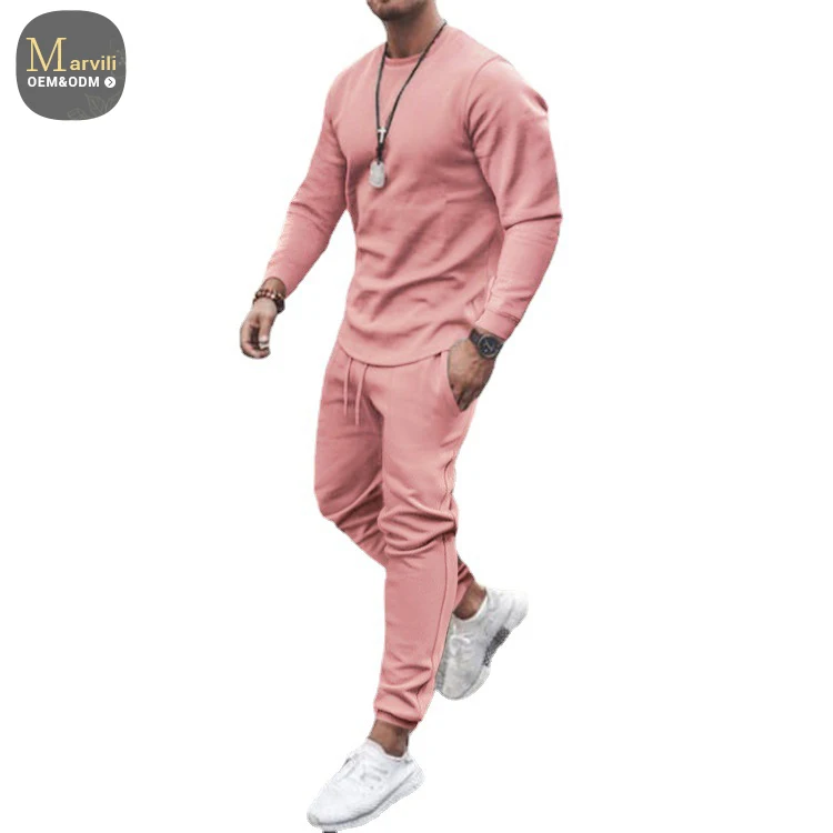 Marvili New Style Long Sleeve Leisure Suit Trend Fashion Sports Two Piece Set Jogging Suits For Men Clothing