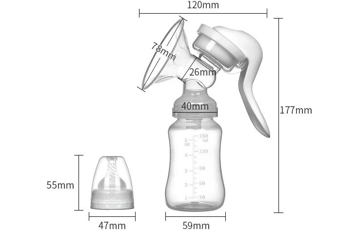 Wholesale High Quality Breast Pump Portable Manual Breast Pump