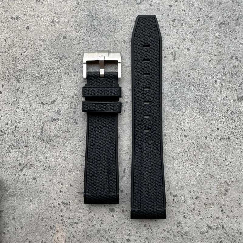PEITONG Classics Black White Grey color Fashion Rubber Watch Strap Silicone Bands For Omega X Moon Swatch