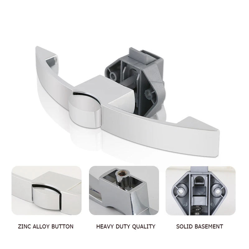 Amazon Hot Selling Zinc Alloy Handle Camber Button Caravan Boat Cabinet Arc Button Pull Handle Cabinets Lock