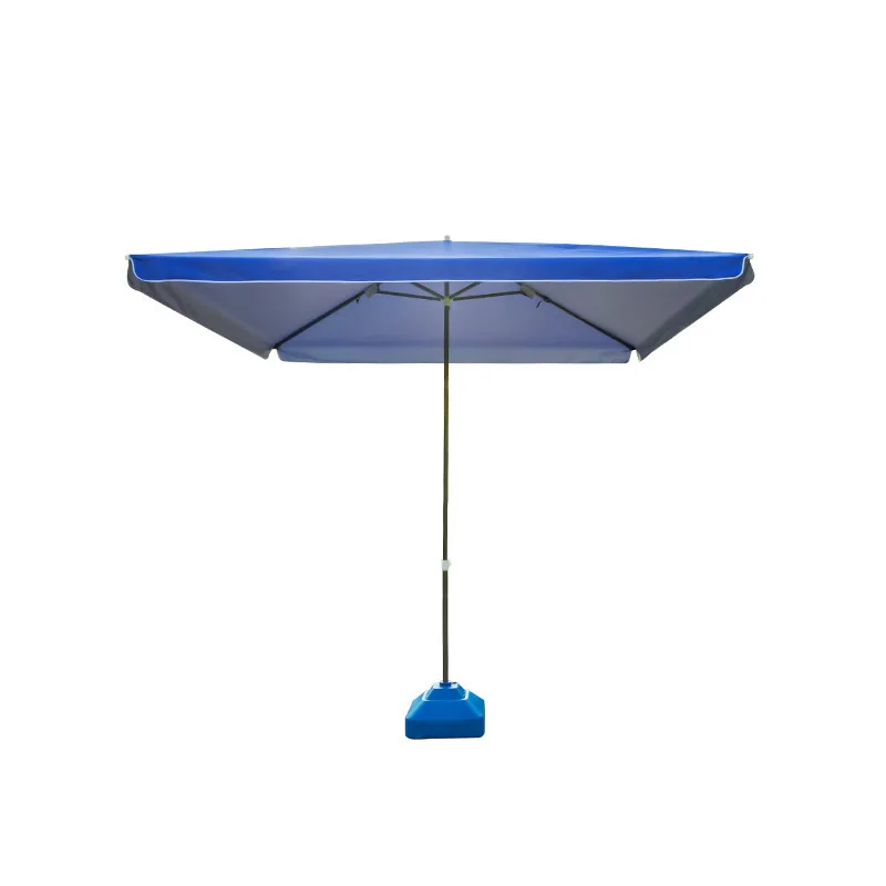 Large outdoor sunshade umbrella stall square folding rainproof sunblock beach umbrella