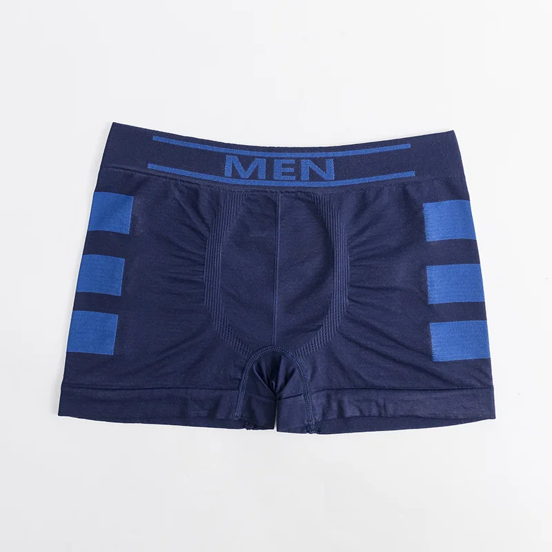 Custom men seamless Boxer Briefs Boys Underwear Shorts Men Boxer  Classic Basic High Elasticity Sexy Boxer