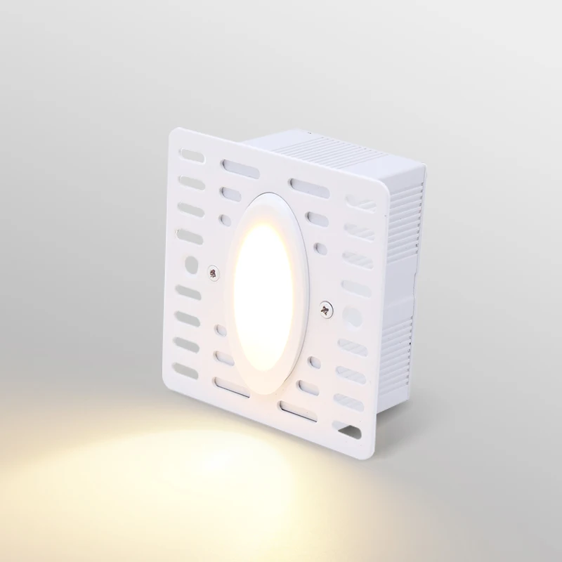 GONSU indoor step lights motion sensor hotel hallway bedroom staircase lighting trimless square led wall stair light