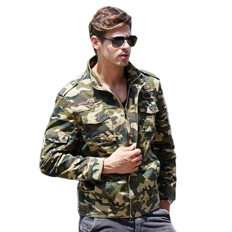 Новинка 2021, повседневная мужская куртка-бомбер в стиле милитари, камуфляжная одежда, тактическая куртка в стиле милитари