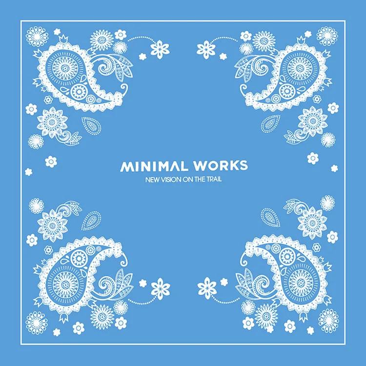 Wholesale Outdoor Sports Hip Hop Dress Up Riding Magic Bandana Cashew Flower Custom Cotton Square Scarf