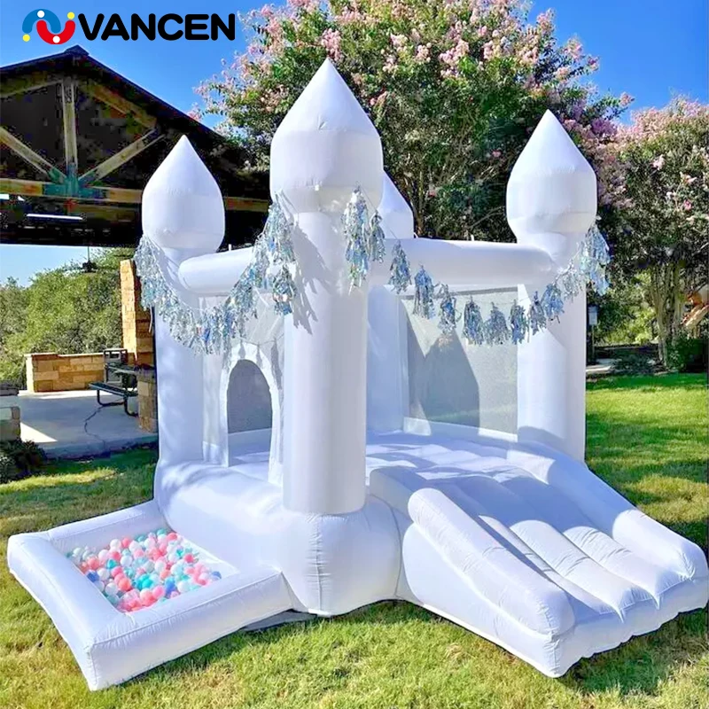 Wedding Bouncy House Kids Adult Party Event Jumping Castle Inflatable Bounce House with Slide and Ball Pit