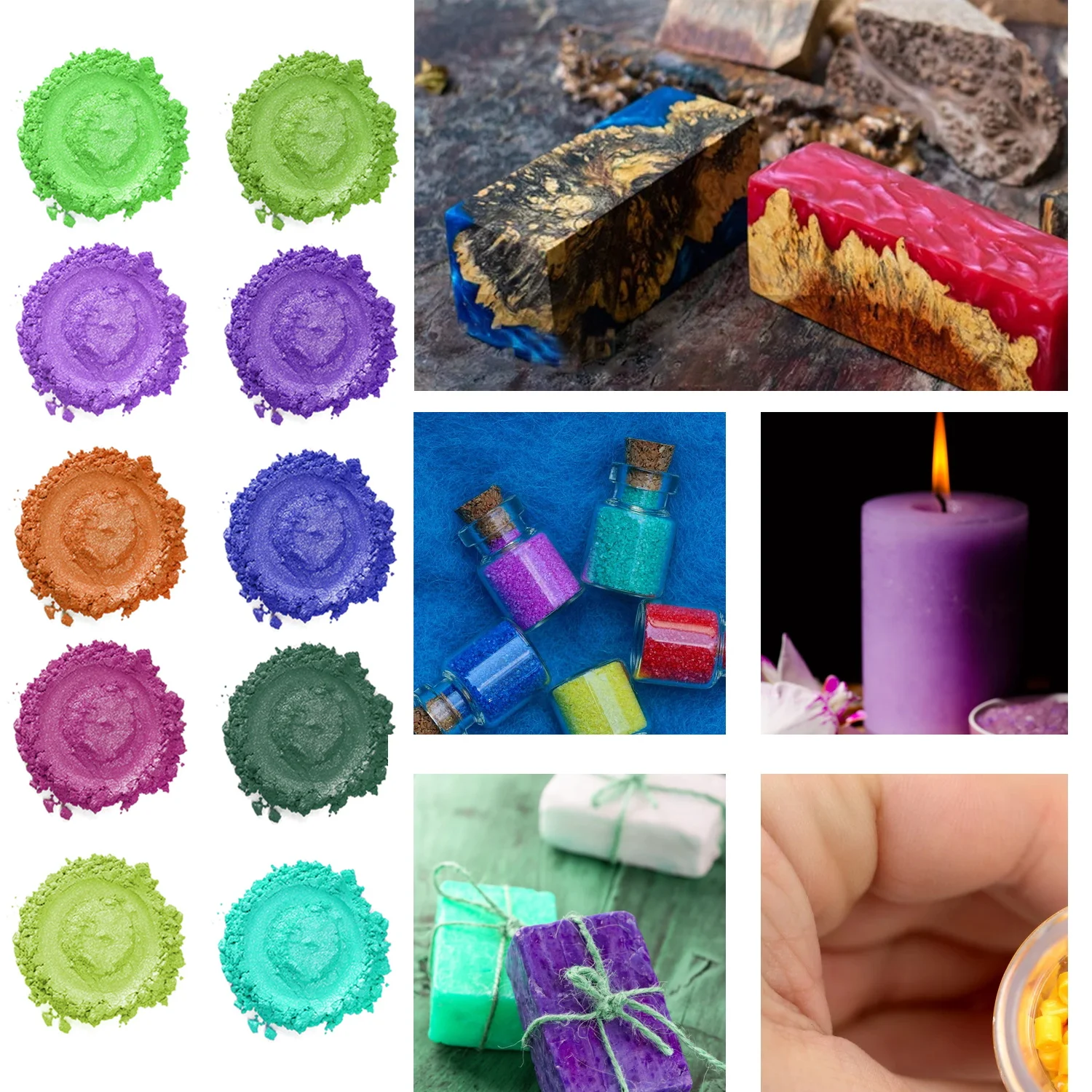 Hot Selling Shimmering Mica Powder Pearl Pigments  Cosmetic Mica Powder For Nail Polish