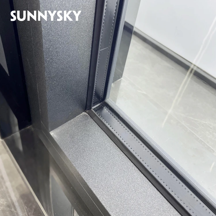 High security fixed awning corner interior glass window for villa fixed window casement window glass replacement