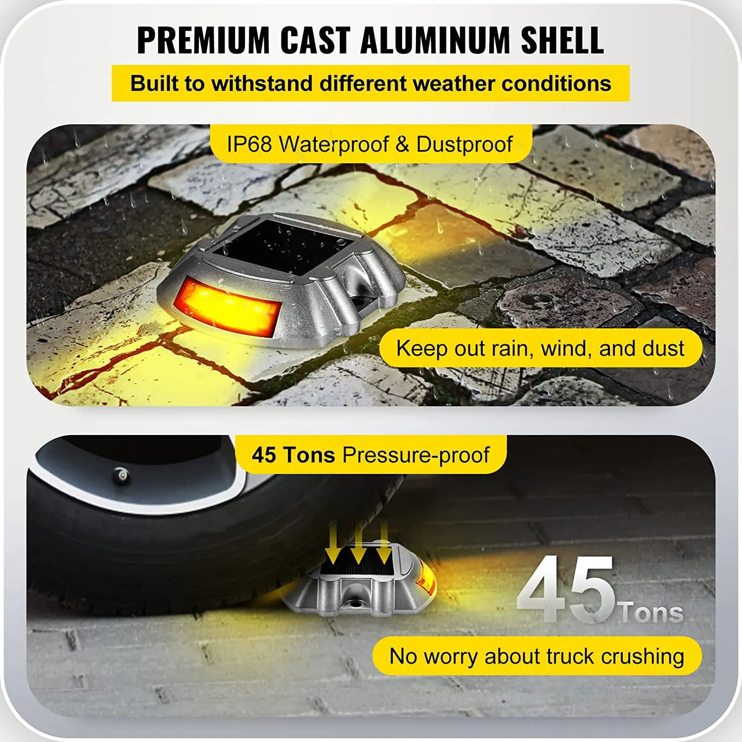 New Solar Ground Lights Power LED Outdoor Solar Pathway Lights Road Driveway Garden Dock Path Ground Step Light