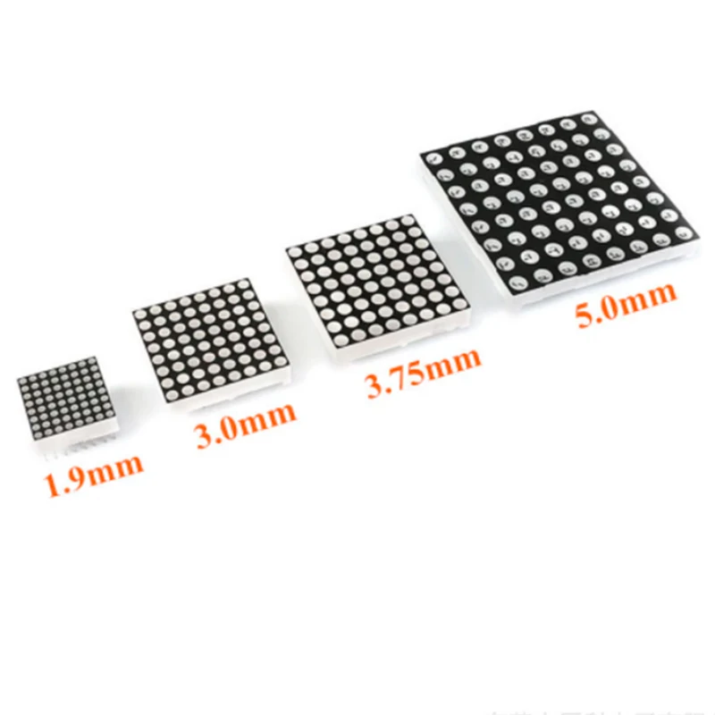 32*32mm 3mm RED dot matrix square 8x8  led matrix display  common anode 1088AS