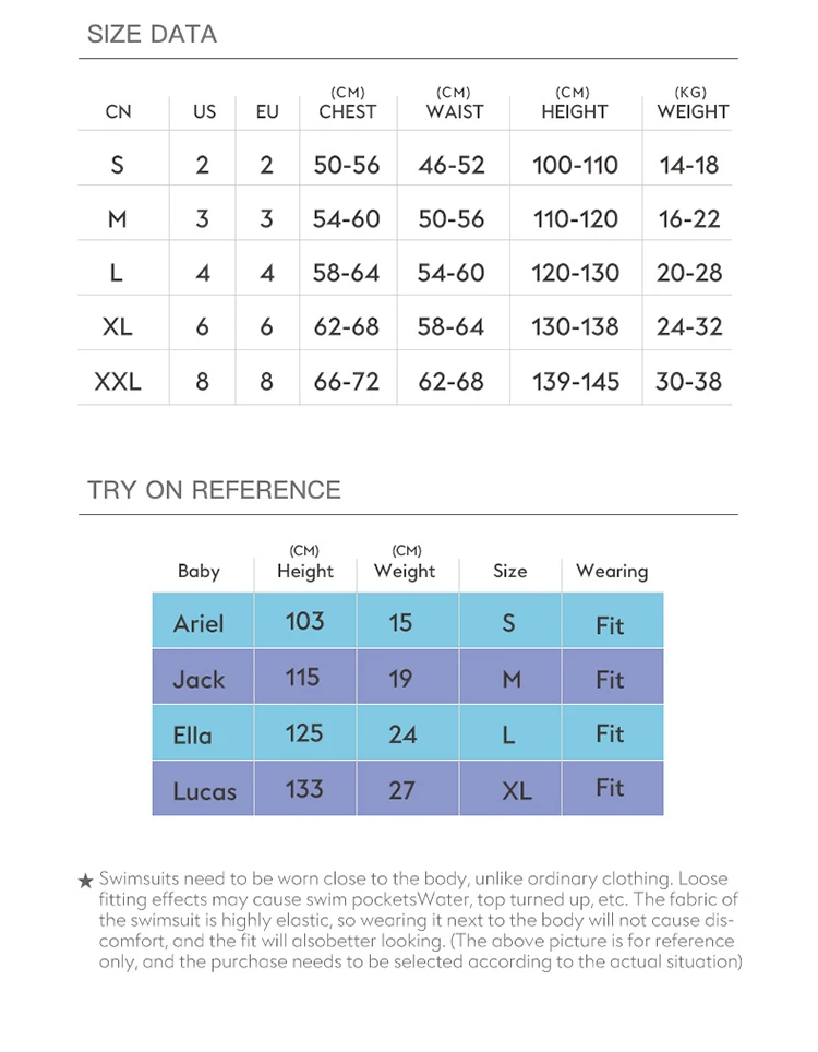 Детский купальник с коротким рукавом
