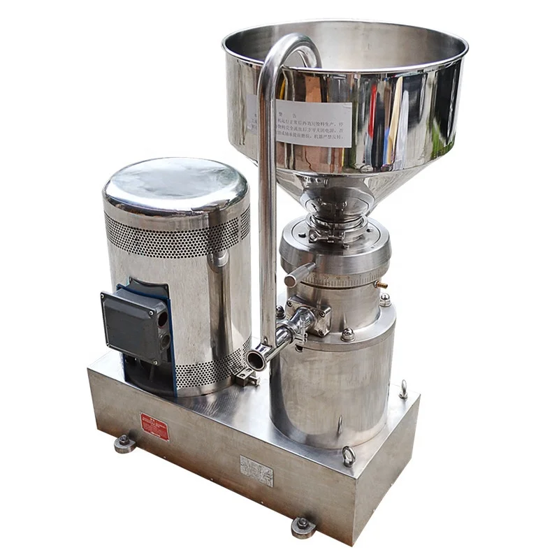 easy operate colloid miller  small type stainless steel colloid mill soybean nut sauce grinding equipment