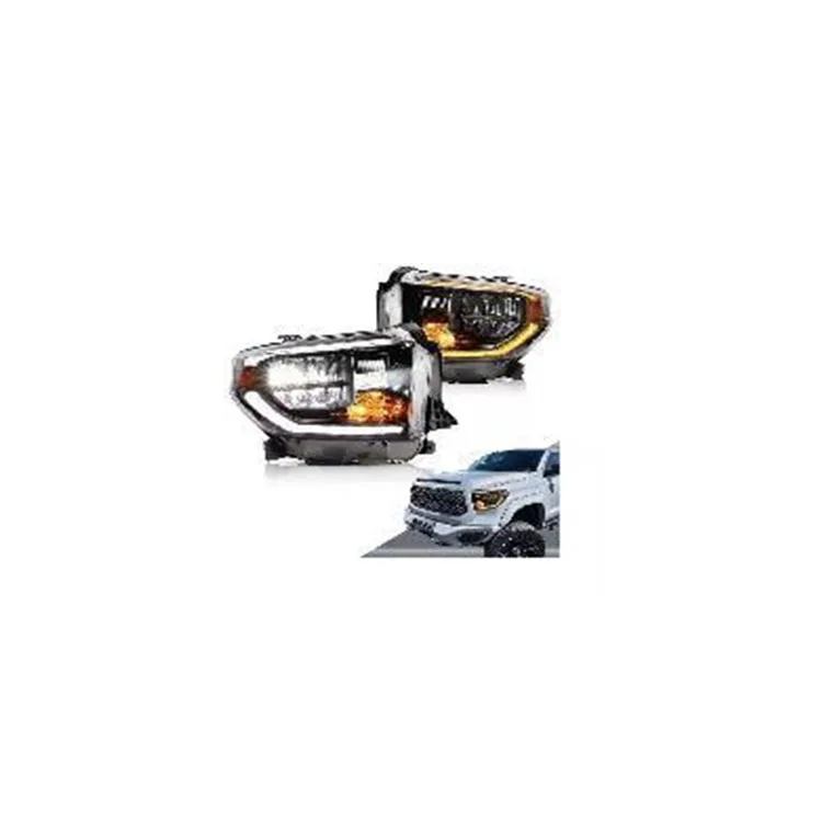 Apply To car headlight for Toyota Tundra Pickup 2014 Headlights Black Head lamps