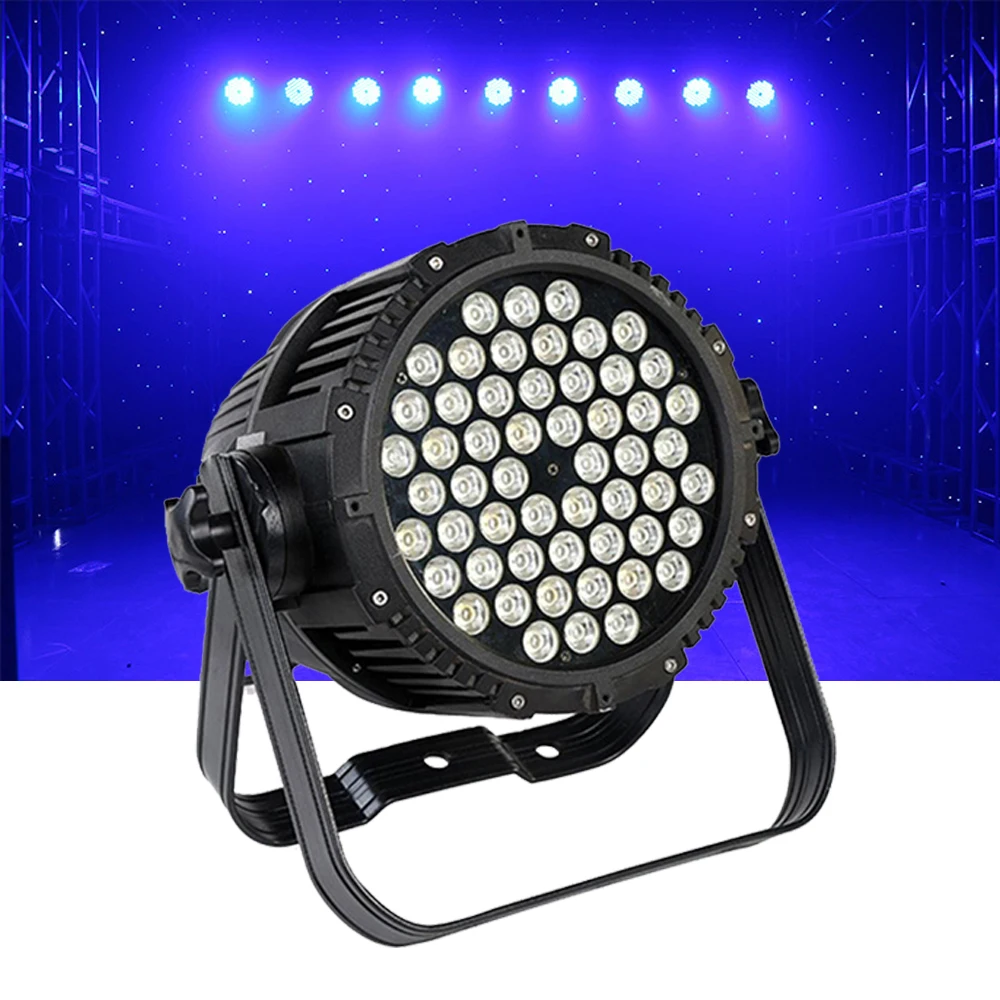 Профессиональный dj 54 шт. 3 Вт RGB в 1 светодиодный прожектор dmx 512 контроллер наружный водонепроницаемый для сцены