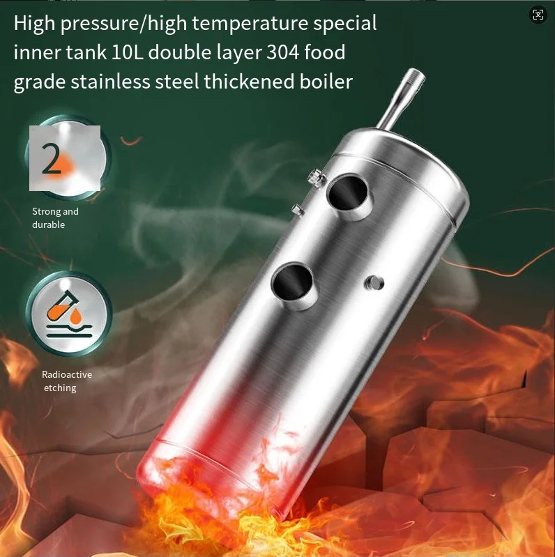Steam water boiler Commercial milk tea cake shop steam engine large capacity milk foam machine Stainless steel water boiler