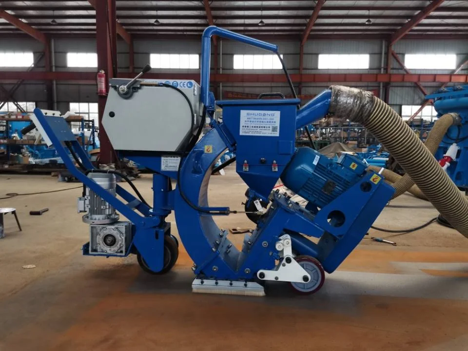 CE/ISO9001 approval custom voltage 220v/380v/480v portable shot blaster machine for shot blasting steel/aluminum