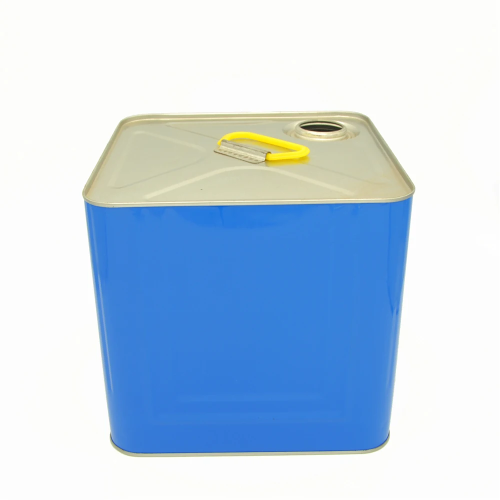cooking oil tin 20l oil tin metal oil tin can with plastic spout