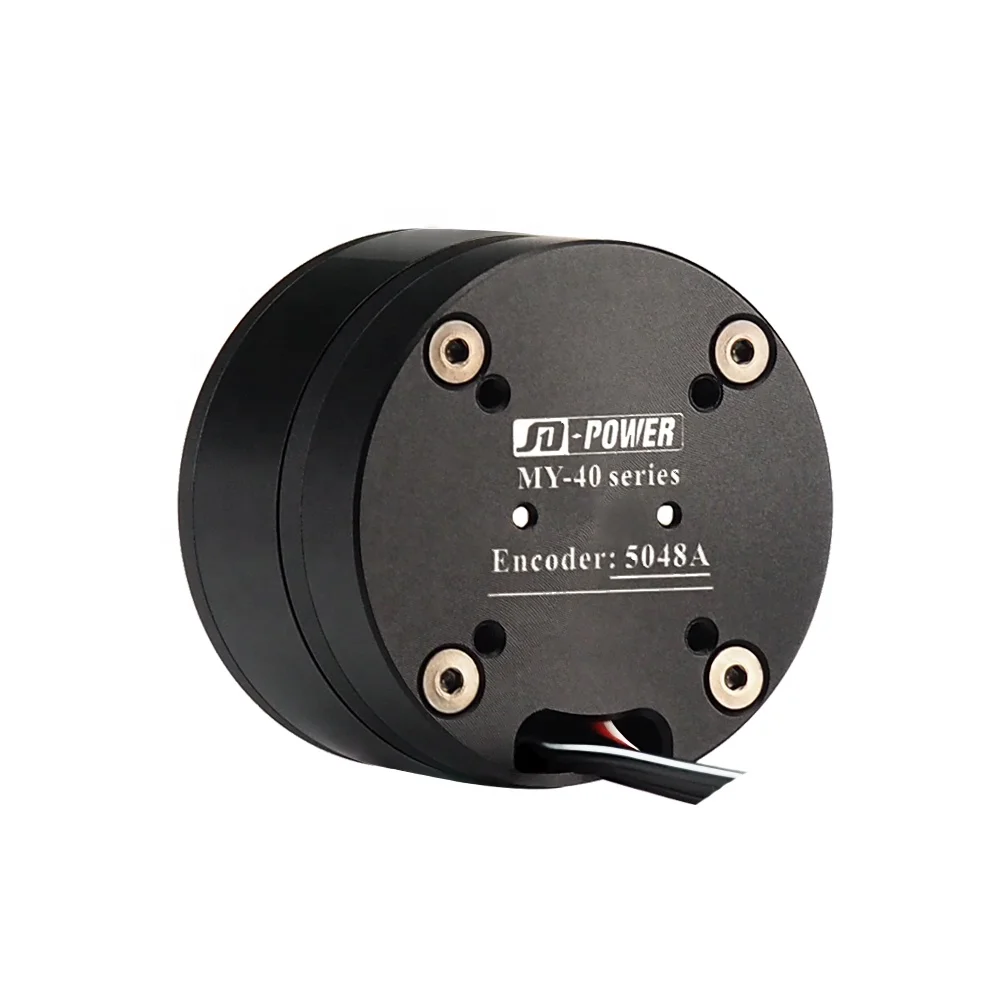 High quality JD-power MYH 4021F hollow shaft flat servo brushless gimbal dc motor 24v with encoder for camera stabilizer