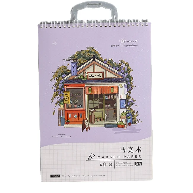 factory price wholesale  spiral soft cover drawing books sketch notebook for sudents
