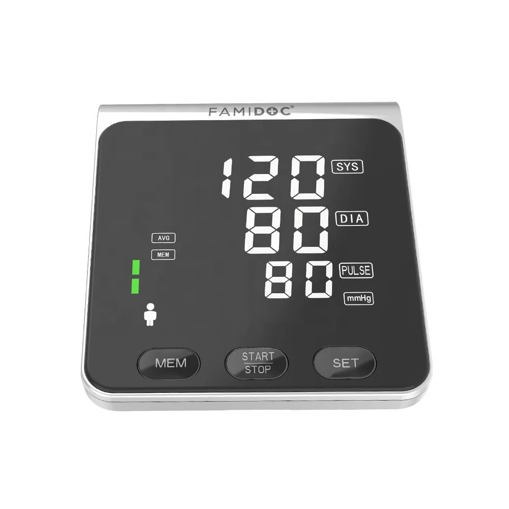 FAMIDOC Customized remote medical BP device portable domestic Bluetooth 5.0 digital blood pressure monitor FDBP-A2