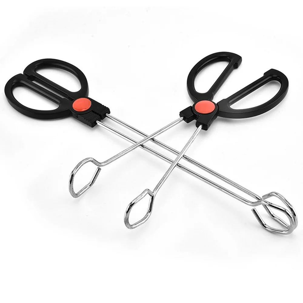 12 Inches Kitchen Scissor Tongs Serving Food Tongs Barbecue Grilling Baking Tongs
