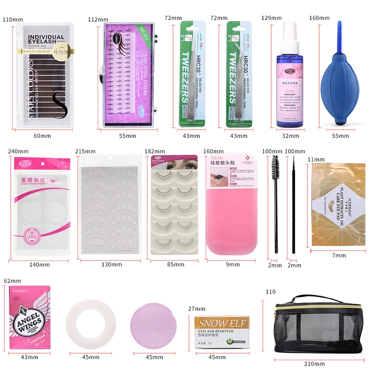 Starscolors eyelash extension kits professional lashes extensions set for beginners