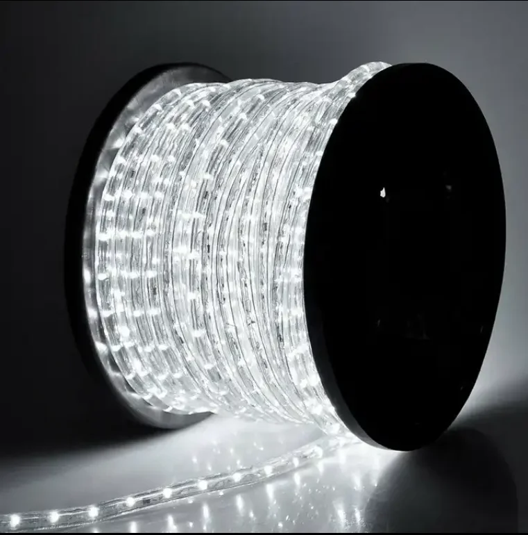 220V 2 Wires Rope Light 36 LED 48 LED Landscape Lighting Used Waterproof Light Rope 100m Roll Motif Making LED Rope 100m