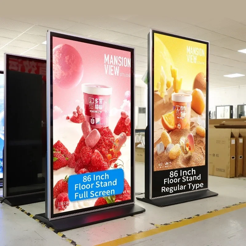 32 Inch Wall Mounted Advertising Display Screen Elevator Hanging Store Tv Interactive Touch Monitor 4K Digital Signage