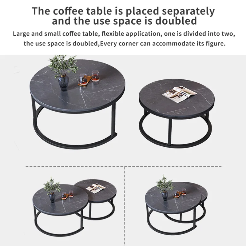 Modern wooden sofa coffee tea side nesting end tables furniture for living room modern