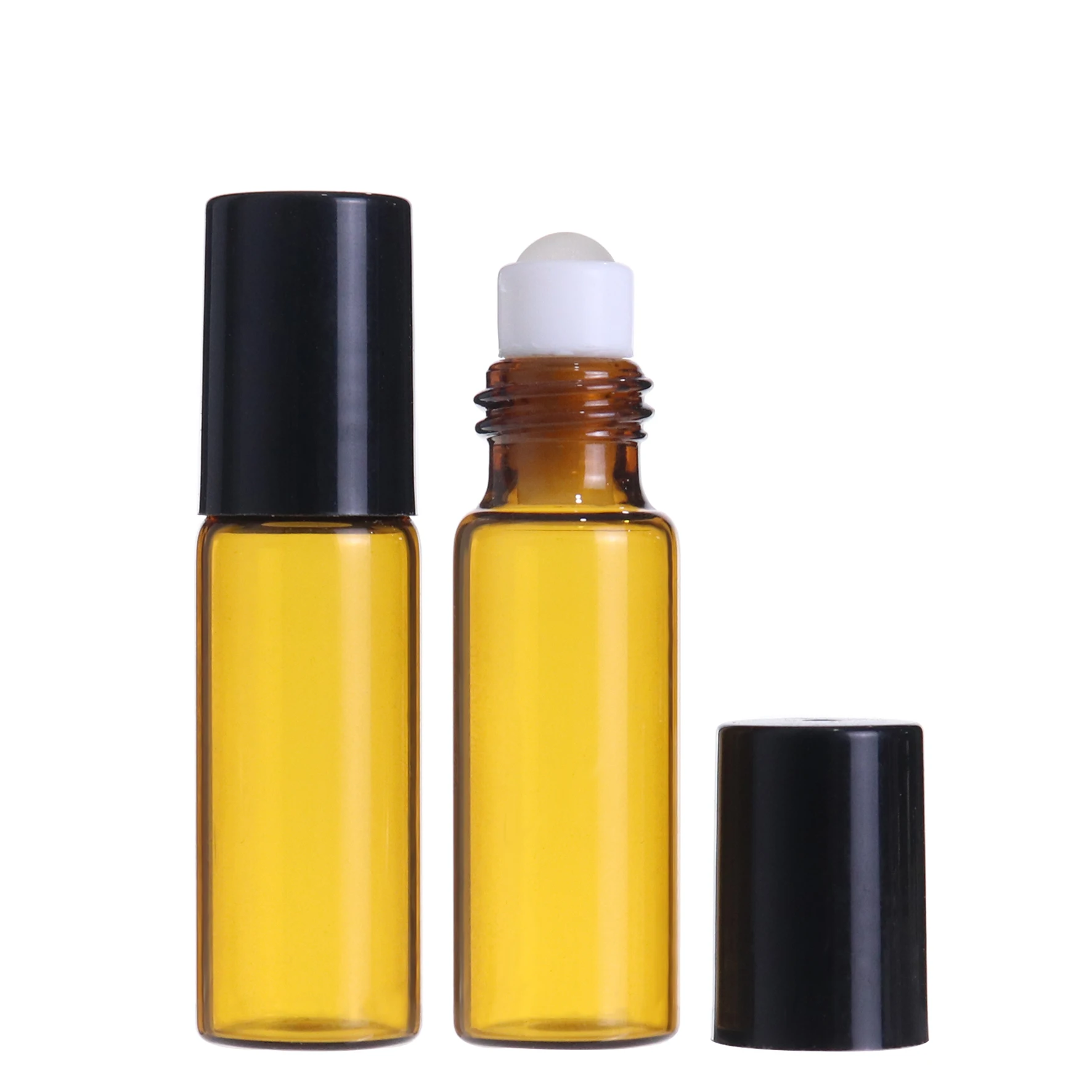 Glass Roller Bottle 1ml 2ml 3ml 5ml 10ml Roll on Bottle Amber Perfume Essential Oil Roller Bottle