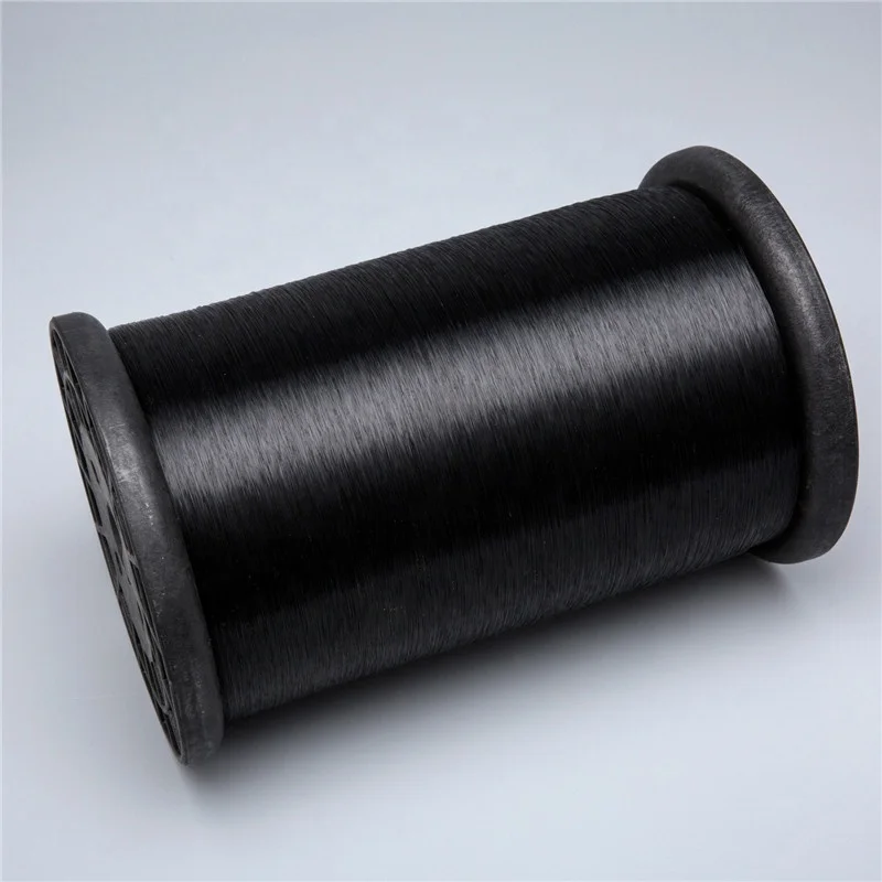 100% Polyester PET Monofilament Yarn 0.30MM BlackColor for Fishing Net
