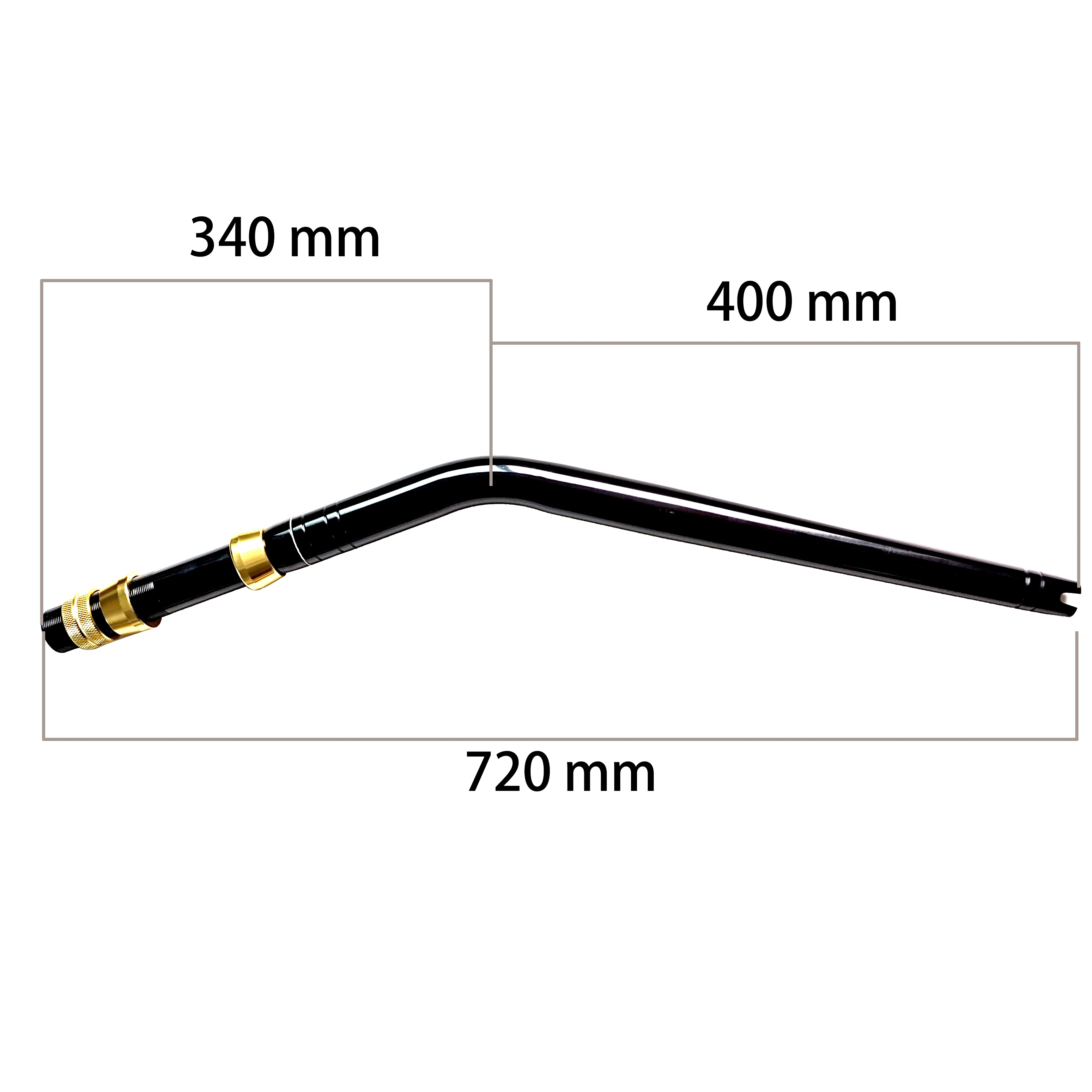 New Aluminum Component Bend Butt Handle Fishing Boat Rod Butt Bent Holder Heavy Duty Big Game Fishing Trolling Rod